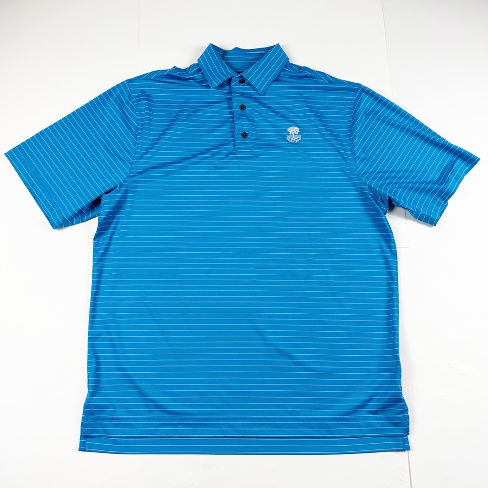 FootJoy Men's Aqua Striped‎ Polo 1895 Brooklawn Golf Shirt
